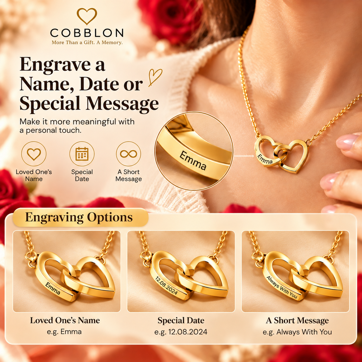 Eternal Love-Personalized Necklace Gift Set